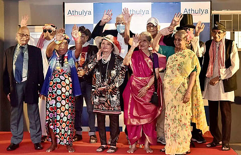 All the participants were dressed in themed attire for the ramp walk. (Photo | P Jawahar, EPS)