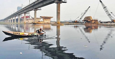 Discharge of waste from sewage makes Yamuna the most polluted river.