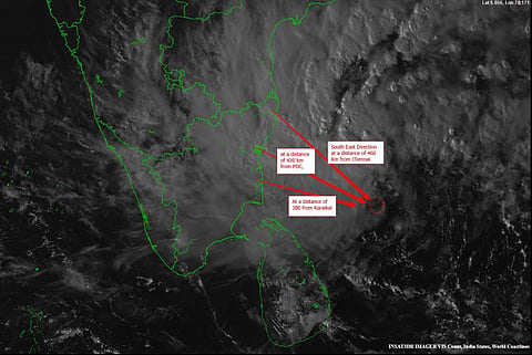 Extremely heavy rainfall is likely in Chennai and neighboring districts from Wednesday night to Thursday afternoon, where rainfall in excess of 20 cm is forecast.