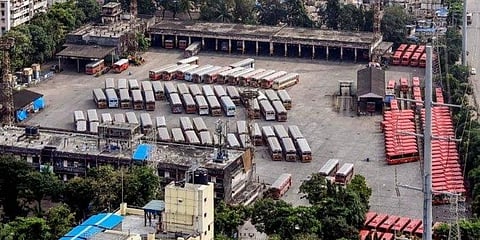MSRTC has lost about Rs 125 crore since the strike began on October 28. (Photo | PTI)