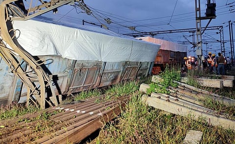 Train movement on the Up track was restored around 5.30 am in the morning, while the Down track was restored by 7 am, they informed.