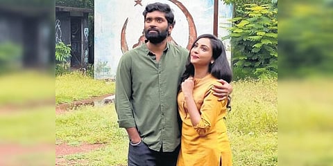 Vetri (L) and Smruthi Venkat on the sets of  'Vanam'. (Photo| EPS)