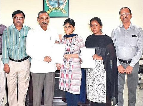 College director Dr Rayapati Srinivas and other staff members lauded the students for their excellence and securing jobs.