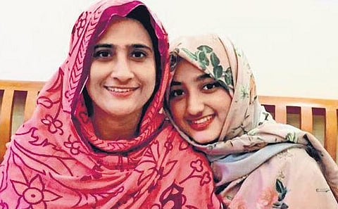 Reema Shaji with her mother Jousiya Shaji