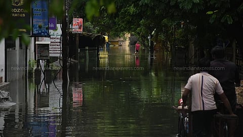 A few residential areas in Thippalam village and over 250 Adi Dravidar families were affected as the canal breached their banks.