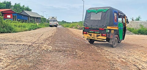 The damaged road on the way to Wellington Island  | Arun Angela
