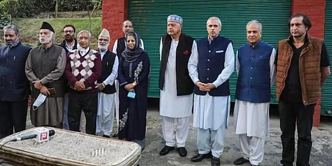 People's Alliance for Gupkar Declaration leaders (Photo | PTI)