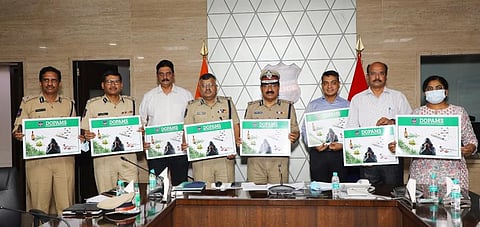 DGP M Mahender Reddy during the launch of a dedicated software application to intensify the State police’s fight against drug trafficking in Telangana.