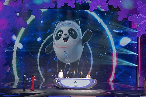 Bing Dwen Dwen, the official mascot for the Beijing 2022 Winter Olympics. (Photo | AP)