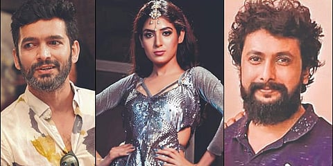 (From left) Diganth, Komica Anchal and Tarun Chandra. (Photo| Cinema Express)
