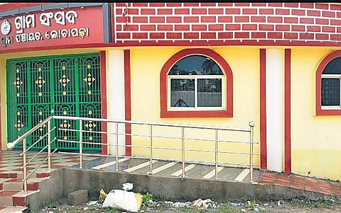 Lochapada Gram Panchayat office and market building in Kukudahandi tehsil (Photo | Express)