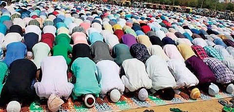 Representational image of Namaz prayers.
