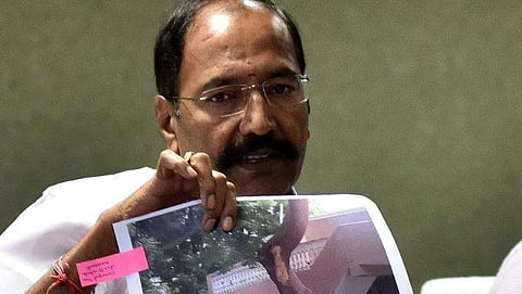 Former Tamil Nadu electricity minister P Thangamani (File Photo | P Jawahar, EPS)