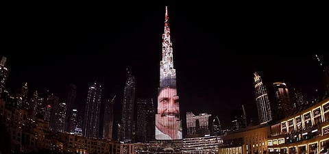 83 Trailer projected onto the iconic Burj Khalifa (Photo | Youtube Screengrab)