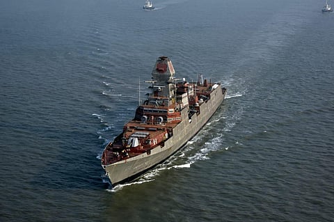 Mormugao is being built at Mazagon Dock Shipbuilders Ltd (MDSL) as part of Project 15B destroyers.