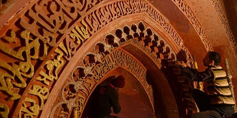 Conseravtion efforts underway at Nizamuddin Basti (Photo | Aga Khan Trust for Culture)