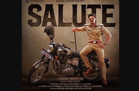 Dulquer Salmaan as a police officer in film 'Salute'. (Photo | Twitter)