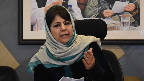 Former Jammu and Kashmir Chief Minister and PDP chief Mehbooba Mufti.