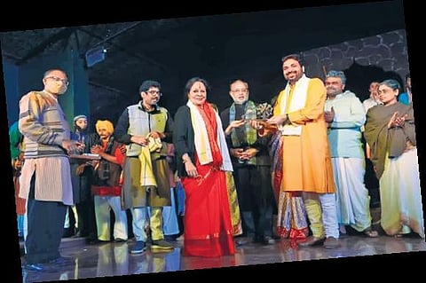 The play is an attempt in the right direction that brings to highlight the ultimate message- Gandhi could save us in 1947, Gandhi can save us in 2021. (Photo | Express)