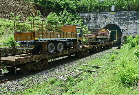 Roll-on Roll-Off (RORO) service of the South Western Railway Zone. (Photo  | Express)