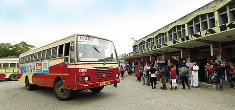 Representative image of a KSRTC bus