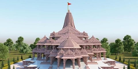 A proposed model of Ram temple in Ayodhya.