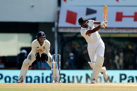 Replacing Jos Buttler, Ben Foakes’ glovework put England on top for a short period before an Ashwin show outclassed the visitors. (Photo | Twitter/BCCI)