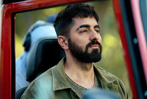 Actor Ayushmann Khurrana's first look from film 'Anek' (Photo | Anubhav Sinha Official Twitter)