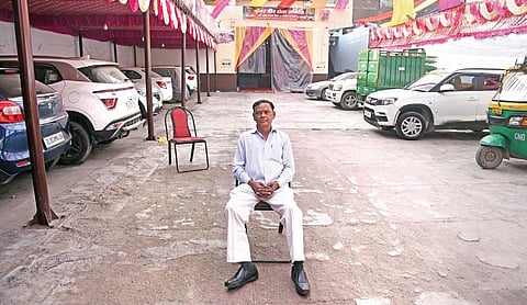 Brahm Singh’s garage was completely burnt down. He is yet to receive any compensation from the government. (Photo | Parveen Negi, EPS)