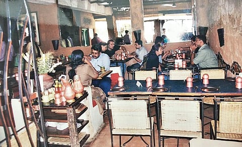 Diners at Queen’s Restaurant in 2016, a year before the eatery closed doors