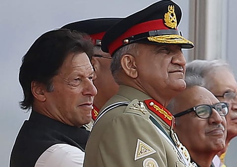 Pakistan's Army Chief Gen. Qamar Javed Bajwa and Prime Minister Imran Khan. (Photo | AP)