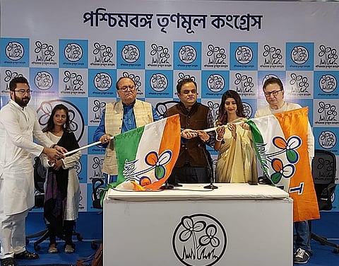 Bengal actors joined Trinamool on February 5. (Photo| ANI)
