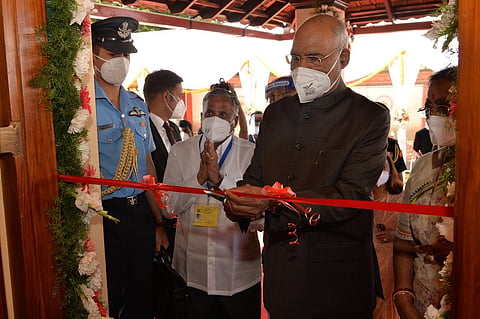 President Ram Nath Kovind inaugurates the General Thimayya Museum in Madikeri (Photo | Special arrangement)