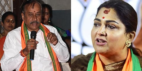 Senior BJP leader H Raja will face S Mangudi of Congress party in Karaikudi constituency.  (Photos | EPS)