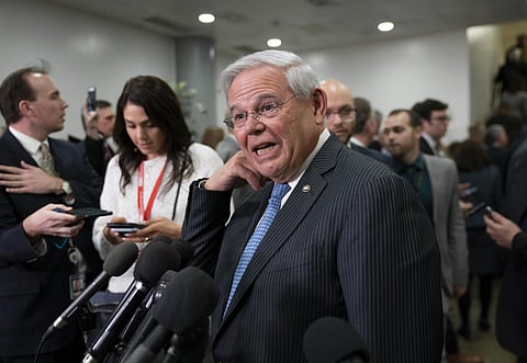 Bob Menendez, Chairman of US Senate Committee of Foreign Relations (File Photo | AP)