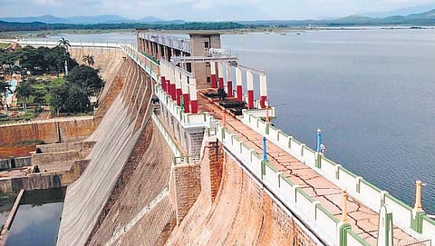 A view of the Sathanur Dam in Tiruvannamalai. 