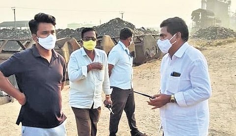 VMC Commissioner Prasanna Venkatesh inspects Excel Plant at Ajit Singh Nagar  in Vijayawada on Tuesday | Express