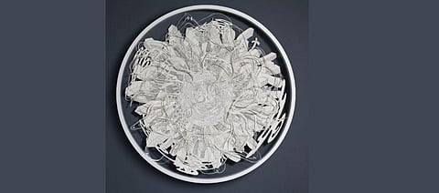 Sachin George Sebastian's artworks in metal and paper