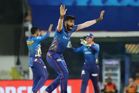 Jasprit Bumrah of Mumbai Indians. (Photo | IPL)