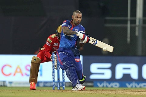 Shikhar Dhawan of Delhi Capitals. (Photo | PTI)
