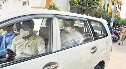 TDP leader Dhulipalla Narendra Kumar being shifted to Vijayawada | Express