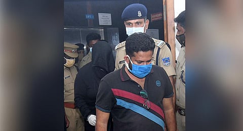 Sandeep Nair at the ACJM  (Economic Offences) Court in Kochi. (Photo | A Sanesh, EPS)