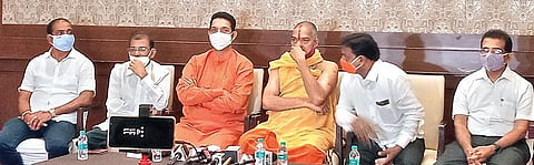BJP state president Nalin Kumar Kateel at a press meet in Mangaluru on Friday 