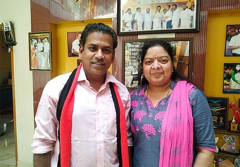 Pudukkottai: Muthuraja banking on a blood relative for campaign