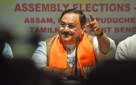 BJP National president JP Nadda. (Photo | Ashwin Prasath, EPS)