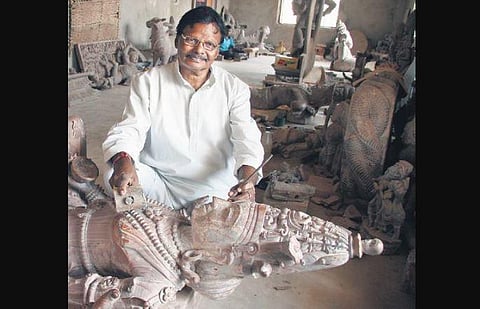 Odisha’s doyen of sculpture Raghunath Mohapatra