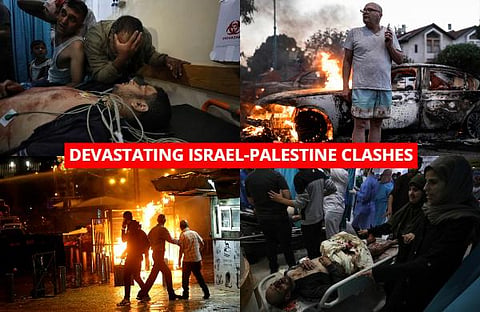 Rockets streamed out of Gaza and Israel pounded the territory with airstrikes as the most severe outbreak of violence since the 2014 war took on many of the hallmarks of that devastating 50-day conflict, with no endgame in sight. (Photo | AP)