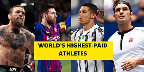 Despite staying out of action for most of the year and receiving pay cuts owing to the coronavirus pandemic, top athletes of the world earned millions of dollars through their commitments on and off the field. Irish UFC fighter Conor McGregor topped the list for the first time. earning a whopping $180 million over the last 12 months, says Forbes, beating the likes of Cristiano Ronaldo, Lebron James and Roger Federer. Here is the Forbes list of the 10 most paid athletes for the year 2021. (Photos | Agencies)