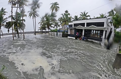 The India Meteorological Department had said on Friday that the depression in the Arabian Sea is likely to intensify into a 'very severe cyclonic storm' on May 17. (Photo | Albin Mathew, EPS)