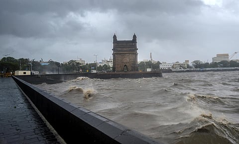 A barge with 273 personnel onboard has gone adrift off the Mumbai coast in cyclonic storm.  (Photo | PTI)